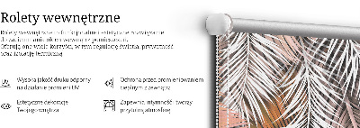 Rolgordijn voor het raam Bladeren