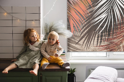 Rolgordijn voor het raam Bladeren