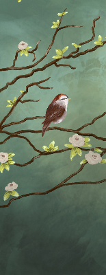 Rolgordijn verduisterend Vogels op een tak