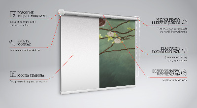 Rolgordijn verduisterend Vogels op een tak