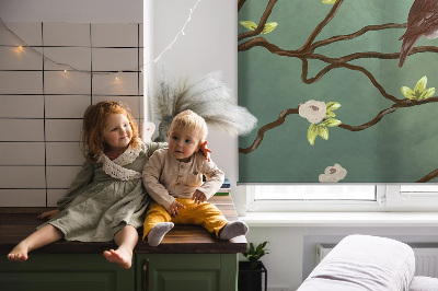 Rolgordijn verduisterend Vogels op een tak