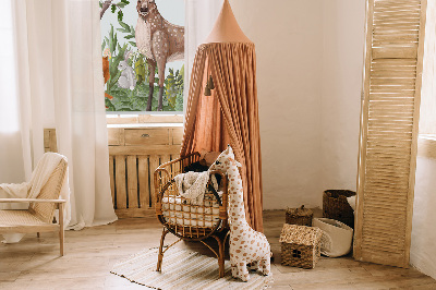 Rolgordijn voor het raam Bosdieren