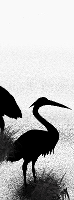 Rolgordijn voor het raam Reigers