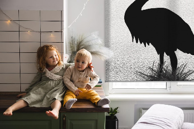 Rolgordijn voor het raam Reigers