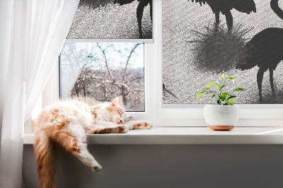 Rolgordijn voor het raam Reigers