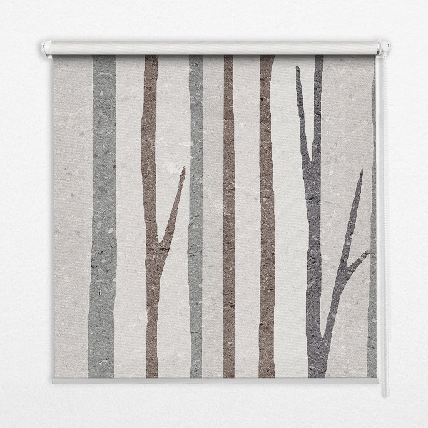 Rolgordijn verduisterend Boomstammen