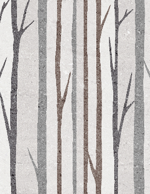 Rolgordijn verduisterend Boomstammen