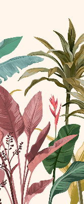 Rolgordijn voor het raam Kleurrijke bladeren