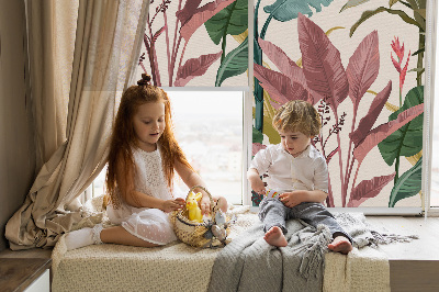 Rolgordijn voor het raam Kleurrijke bladeren