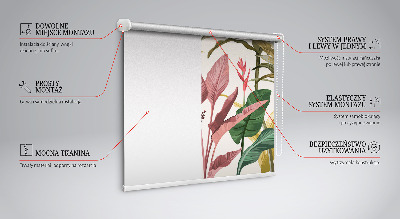 Rolgordijn voor het raam Kleurrijke bladeren