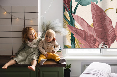 Rolgordijn voor het raam Kleurrijke bladeren