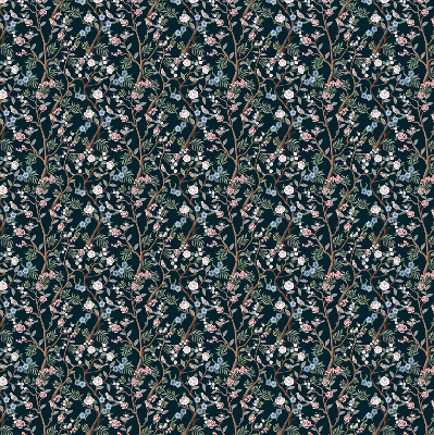 Rolgordijn verduisterend Bloemenranken