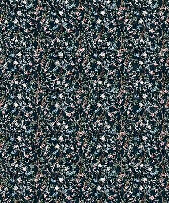 Rolgordijn verduisterend Bloemenranken