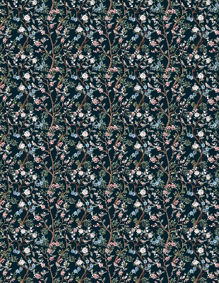 Rolgordijn verduisterend Bloemenranken