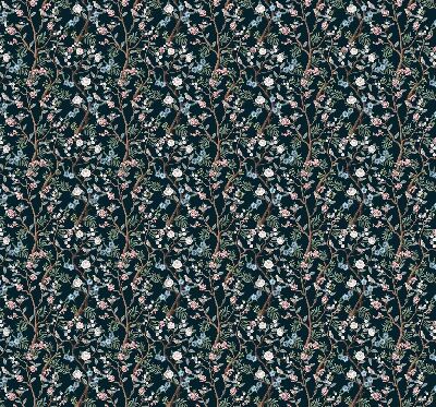 Rolgordijn verduisterend Bloemenranken