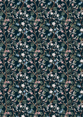 Rolgordijn verduisterend Bloemenranken