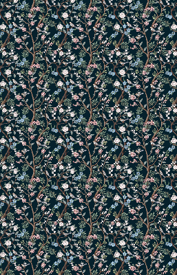 Rolgordijn verduisterend Bloemenranken