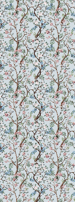 Rolgordijn voor het raam Bloemenranken op een lichte achtergrond