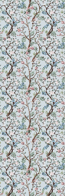 Rolgordijn voor het raam Bloemenranken op een lichte achtergrond