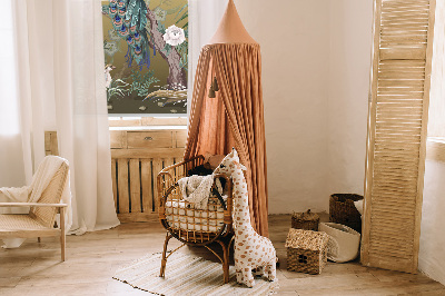 Rolgordijn verduisterend Pauw op een boom