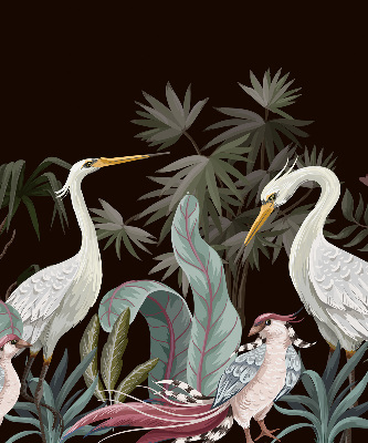 Rolgordijn verduisterend Vogels in de bladeren