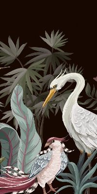 Rolgordijn verduisterend Vogels in de bladeren