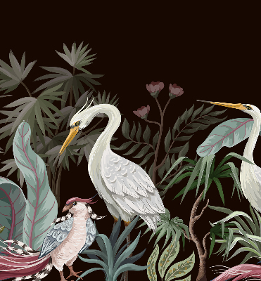 Rolgordijn verduisterend Vogels in de bladeren