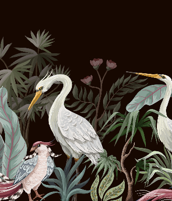 Rolgordijn verduisterend Vogels in de bladeren