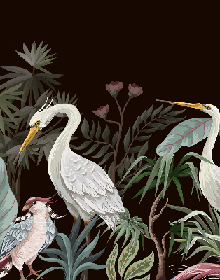 Rolgordijn verduisterend Vogels in de bladeren