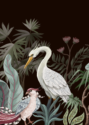 Rolgordijn verduisterend Vogels in de bladeren