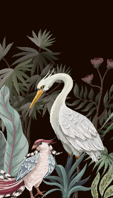 Rolgordijn verduisterend Vogels in de bladeren