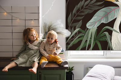 Rolgordijn verduisterend Vogels in de bladeren