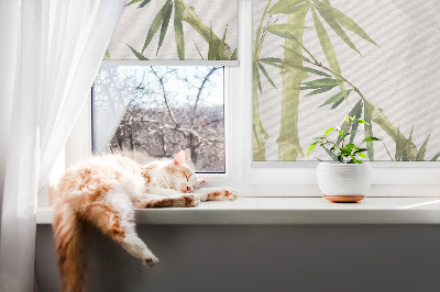 Rolgordijn verduisterend Bamboe