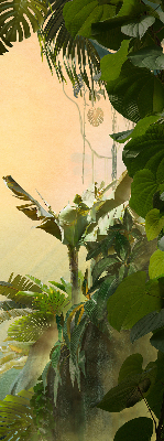 Rolgordijn voor het raam Plantenframe