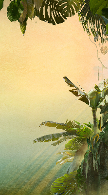 Rolgordijn voor het raam Plantenframe