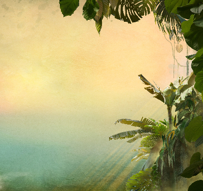 Rolgordijn voor het raam Plantenframe