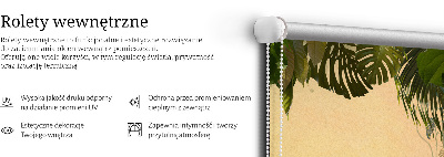 Rolgordijn voor het raam Plantenframe