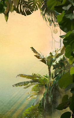 Rolgordijn voor het raam Plantenframe