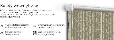 Rolgordijn voor het raam Boomstammen