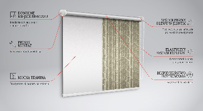 Rolgordijn voor het raam Boomstammen