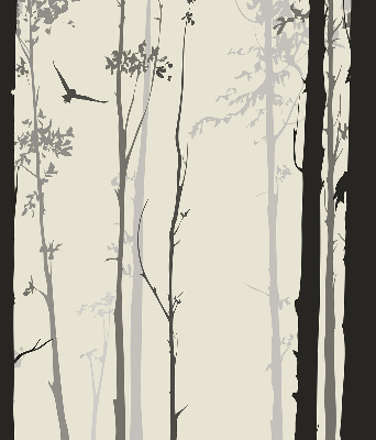 Rolgordijn verduisterend Bomen