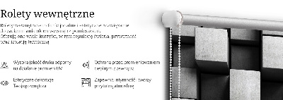 Rolgordijn voor het raam Stenen kubussen