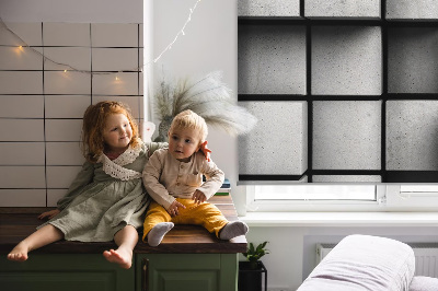 Rolgordijn voor het raam Stenen kubussen