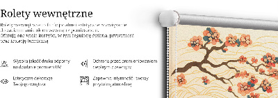 Rolgordijn verduisterend Een golf van bloemen