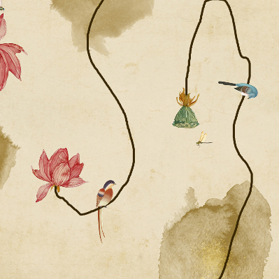 Rolgordijn verduisterend Bloemen