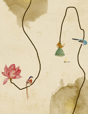 Rolgordijn verduisterend Bloemen