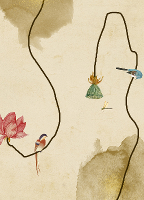 Rolgordijn verduisterend Bloemen