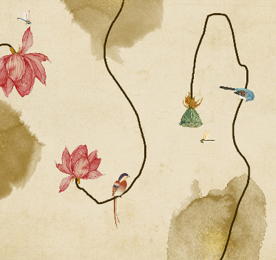 Rolgordijn verduisterend Bloemen