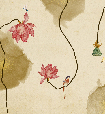 Rolgordijn verduisterend Bloemen