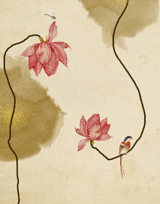 Rolgordijn verduisterend Bloemen